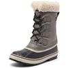 Sorel Winter Carnival Boot WP, Stivali da Neve Impermeabili, Donna, Quarry/Black 2024/2025, 41 EU