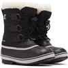 Sorel Yoot Pac Nylon WP, Stivali da Neve Impermeabili Unisex - Bambini e ragazzi, Nero (Black 211), 36 EU