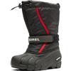 Sorel Flurry Boot, Stivali Invernali, Unisex - Bambini e ragazzi, Black/Bright Red 2024, 36 EU