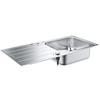 GROHE K500 Lavello in Acciaio Inox con Gocciolatoio