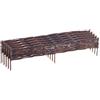Relaxdays Bordure per aiuole, salice, Set 10, A x L: 10 x 100 cm, da infilare, e Prato, Basse