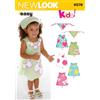 New Look Cartamodello 6578 per Abiti da Bambino, Taglia A, Multicolore, A (1/2-1-2-3-4)