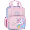sarcia.eu UNICORNO Zaino piccolo per ragazze, per l'asilo, DA VIAGGIO con catarifrangenti 29x23x9 cm (Rosa Unicorno)
