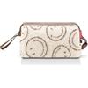 reisenthel Travelcosmetic - Trousse da viaggio, robusta, pratica e robusta, con tracolla, materiale idrorepellente, Smiley Teddy Cioccolato, One Size, Classico