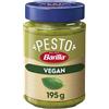 Barilla Pesto al Basilico 100% Vegetale, Pesto Vegano con Basilico Italiano, Senza Aglio, Senza Glutine e Senza Formaggi, Naturalmente Senza Lattosio, Sugo Pronto per Pasta, 195 g