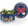 Venchi, Confezione Regalo Cappelliera Media Natale in Latta, Con Cioccolatini Perla Assortiti, con Nocciola Piemonte IGP intera, Edizione Limitata, 205 Gr, Senza Glutine, Idea Regalo Natale