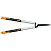 Fiskars Cesoie telescopiche per siepi SmartFit, Rivestimento antiaderente, Lame in acciaio di qualità, Lunghezza: 68 fino a 93 cm, Nero/Arancione, HS86, 1013565