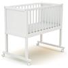 AT4 - Culla bambini CONFORT legno - Bianco - 40 x 80-86 x 58 x 80 cm