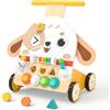 Fozcmisw Carrello Primi Passi Legno Cane Montessori 6-in-1, Girello 1 Anno