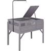 X-ZONE PET Grande casa di tartaruga resistente alle intemperie di legno di lusso con base della lampada e gambe staccabili, guscio universale della tartaruga all'aperto ed interno, piccolo incubatore