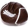 Ecopuf Basketball Pouf XL - da camera in similpelle per il basket - Ideale per gli appassionati di pallacanestro, i bambini - da salotto - 130x60cm, Rugby Football Americano