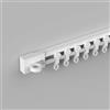 IRUGS Binario per Tende Autoadesivo, 50-600cm Asta per Tende Senza Trapano,Montaggio A Soffitto O A Parete, Binario di Tendaggio per Casa, Ufficio, Caravan(White-B,55cm/1.80ft)