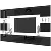 B BELINI GROUP Belini Milano 3 Parete Attrezzata Mobile TV 300cm Nero Lucido