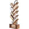 Coleshome Libreria ad Albero, Scaffale a 8 Ripiani 115cm Marrone