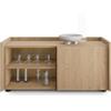 Mobili Fiver, Mobile Basso Romina (93,6x36x44 cm), 1 Anta, Rovere Naturale, 93.6 cmx36 cmx44.3 cm, NF, Credenza Soggiorno Moderna, Made in Italy
