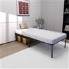 UISEBRT Telaio letto 90 x 200 cm, in metallo, letto a piattaforma, letto singolo con altezza 41,5 cm, spazio sotto il letto, portata massima 160 kg