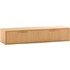 HOMN LIVING Consolle sospesa per ingresso Lluvia 2 cassetti colore Rovere, 100 cm (Larghezza) 30 cm (Profondità) 20 cm (Altezza)