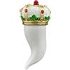 Doni Bomboniere Compleanno 12PZ Magnete Cornetto con Corona Decorata Portafortuna Corno Segnaposto Confettata Calamita 18 Anni Laurea Matrimonio Anniversario Foglie Idee Regalo Complete Originali