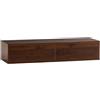 HOMN LIVING Consolle sospesa per ingresso Auri 2 cassetti colore Noce, 100 cm (Larghezza) 30 cm (Profondità) 20 cm (Altezza)