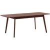 Beliani Tavolo da pranzo cucina impiallacciato allungabile 120/150 x 75 cm Noce scuro