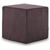 Ecopuf Block Pouf Poggiapiedi in tessuto Velluto a Coste - completamente Sfoderabile - Puff Sgabello Quadrato Imbottito per Interni Dim 40x40 Cm