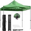 DARDARUGA Gazebo Pieghevole da Giardino 3x3m, Impermeabile, Resistente ai Raggi UV, Chiusura a Fisarmonica, Tessuto Oxford Premium, Altezza regolabile, Picchetti + Sacca Trasporto + Corde Incluse, Colore Verde