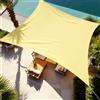 UKIXOM 0.5x3M Tenda a Vela Impermeabile Quadrata, Telo Parasole per Esterni, Frangivisto Balcone, protezione dai raggi UV, Occhielli e Corda per Esterno, Giardino, Terrazzo, Balcone, Patio