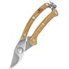 Esschert Design - Cesoie da Giardinaggio, in Acciaio Inox con Manico in Legno, Lunghezza: Circa 20 Cm