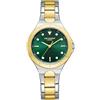 LEE COOPER Orologio da polso donna 2035, analogico, cinturino in metallo, LC07999.270, verde, verde, verde, Bracciale