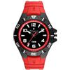 Generico FU214 Orologio da Polso Fumagazzi - Subbbaquo Rosso, ø 43 mm, Cinturino in Silicone Rosso, Movimento al Quarzo, Water Resistant 10 atm