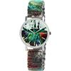 Raptor Colorful Edition Orologio da donna fantasia colorato | Orologio da polso da donna eccezionale con cinturino a trazione | Orologio speciale da polso da donna - Orologio alla moda donna anziani