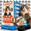 Rete per Gatti Rinforzata con Acciaio Inossidabile 4x3m Nero Anti UV | Kit di Mo
