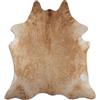 Livorio Tappeto in Pelle di Mucca Premium - Beige | Vera pelliccia naturale dal Sud America, pezzo unico casuale, misure variabili tra 165-285 x 150-250 cm