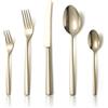Alata Konrad - Set di posate da 60 pezzi, per 12 persone, colore: oro champagne