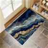 MLSOWM Zerbino Trappola Sporco, 50x80 cm Tappetino Wave Marble Antiscivolo Lavabile, Zerbino d'Ingresso Lusso Moderno Assorbenti Tappeto per Ingresso, Porta e Corridoio
