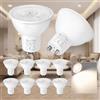 Ketom Lampadine LED GU10 4000K, Faretti LED GU10 Luce Naturale, 10 Pezzi | Lampadina 6W (Equivalenti a 60W), 480 Lumen, 120° Angolo del Fascio, Faretto LED GU10, Non Dimmerabili