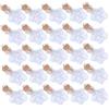 PRETYZOOM Set di 50 Mini Bottigliette di Vetro in Borosilicato Tappo in Sughero, Perfette per Fai-da-te e Pendenti Decorativi, per Artigianato e Gioielli
