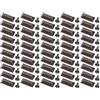 Pssopp Rivetti in Pelle Trapezoidale Rettangolare Argento Antico 50 Set Tappo in Rame 18x9mm con Piedini a Tromba in Ferro 3x7mm per Riparazione Artigianale Borsa Decorazione Borsa