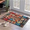 7VSTOHS Zerbino antiscivolo, 50 x 80 cm, lavabile, sottile, resistente