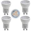JSVSAL Mini lampadine LED MR11 GU10 da 35 mm, non dimmerabili, 4000 K bianco naturale, AC 85-265 V, 3 W, attacco GU10, lampadine alogene piccole da 25-35 W per illuminazione a binario MR11, confezione
