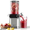 Anybear Estrattore di Succo, 200W Juicer Spremiagrumi a Freddo, con Vano di Riempimento da 110 mm, per Frutta e Verdura Intera, Coclea Potenziata, Materiale Tritan, Senza BPA (Argento)