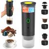 Bostar Macchina da Caffè Portatile, 3 in 1 Macchina da Caffè Espresso Portatile Riscaldamento Rapido Caffettiera per Campeggio Viaggio con Capsule Piccole Grandi Caffè Macinato