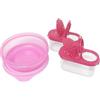 Tupperware Hitparade - Set di 2 gnomi per spezie, 300 ml, rosa + Air-Lock, 2 x 125 ml, rosso trasparente