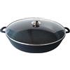 LETIZIA PRESTIGE CASSERUOLA TEGAME PRESTIGE CON MANICI E COPRECHIO 36 CM PIETRA VULCANICA ANTIADERENTE STONE PFOA FREE 291774