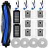 Saprdii Set di accessori compatibile con robot aspirapolvere ECOVACS DEEBOT T30C OMNI, T30C Omni Gen2, Saprdii, 1 spazzola principale, 6 sacchetti per la polvere, 4 mop, 2 filtri, 4 spazzole laterali, pezzi