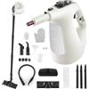 RELAX4LIFE Pulitore a Vapore Portatile 1400 W, Pistola a Vapore con Serbatoio Acqua da 400 ML con Blocco di Sicurezza per Bambini, 14 Accessori e Tempo di Utilizzo Illimitato, Senza Chimici (GRIGIO)