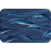 A.Monamour Tappetino per Il Bagno Antiscivolo Assorbente Morbido Uno Stormo Di Delfini Sott'Acqua Sfondo Blu Scuro Tappeto Tappetini Doccia Passatoia da Cucina Zerbino Tappeti Cameretta 40x120cm