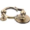 NULYLU Battente Porta in Lega di Zinco Stile Classico, Finitura Bronzo Verde | Uso per Ingresso e Ristrutturazione, Accessori Necessari Inclusi, per Porte D'ingresso Domestiche
