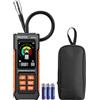 Proster Rilevatore Gas Metano Portatile con Sonda Flessibile da 27 cm, Rilevatore Fughe Gas Naturale GPL Propano Butano, Allarme Sonoro e Visivo, Display a Colori, per Casa Camper Cucina e Ispezioni