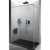 IMPALLI è casa IMPALLI Box Doccia Walk In H200 Cm Estensibile 108,5-109,5 Cm Parete Fissa Open Space Braccio Sostegno Box Doccia Cristallo Temperato 6 Mm Trasparente Profili Alluminio (ORO SPAZZOLATO 110)